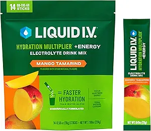 Multiplicateur d'hydratation I.V.® liquide +Énergie - Mango Tamarind