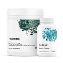 THORNE - Groupe d'énergie - Complexe B de base et de Greens Daily - Promotion de l'énergie cellulaire et de l'endurance physique - 30 portions