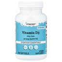 Vitacost Vitamin D3 (as Cholecalciferol) - 2000 IU - 365 Softgel Mini Gels (Pack of 2)