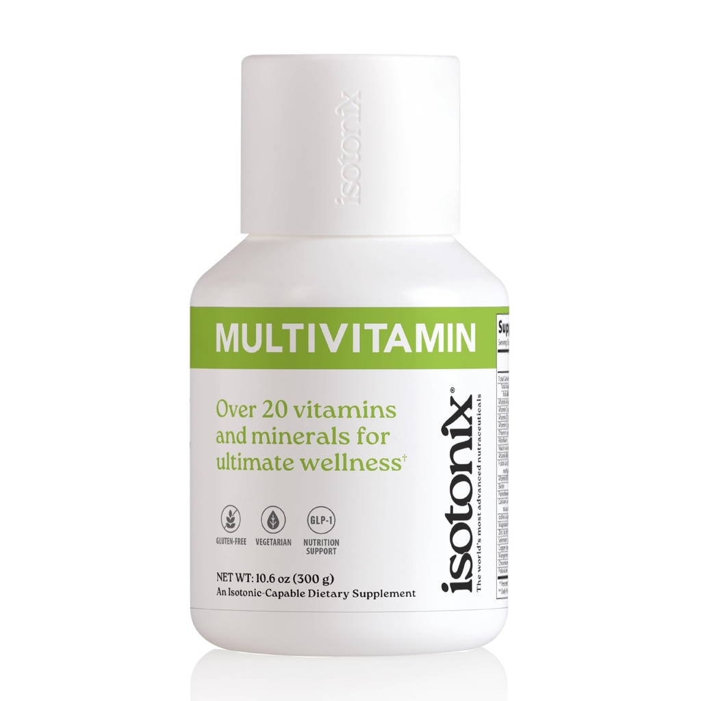 Isotonix® Multivitamine sans fer – Supplément quotidien complet pour l'énergie, le soutien immunitaire, la peau et la santé des os – 90 portions – Formule isotonique potable