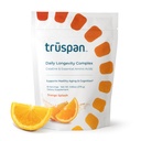 TruSpan Creatine Powder with Amino Acids & Vitamins, Daily Longevity Complex, Sugar Free, 2.5g Creatine Monohydrate, Muscle Recovery, Energy & Brain Support, Orange Splash Flavor, 30 Servings