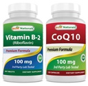 Best Naturals Vitamine B2 (Riboflavine) 100 mg & COQ10 100 mg
