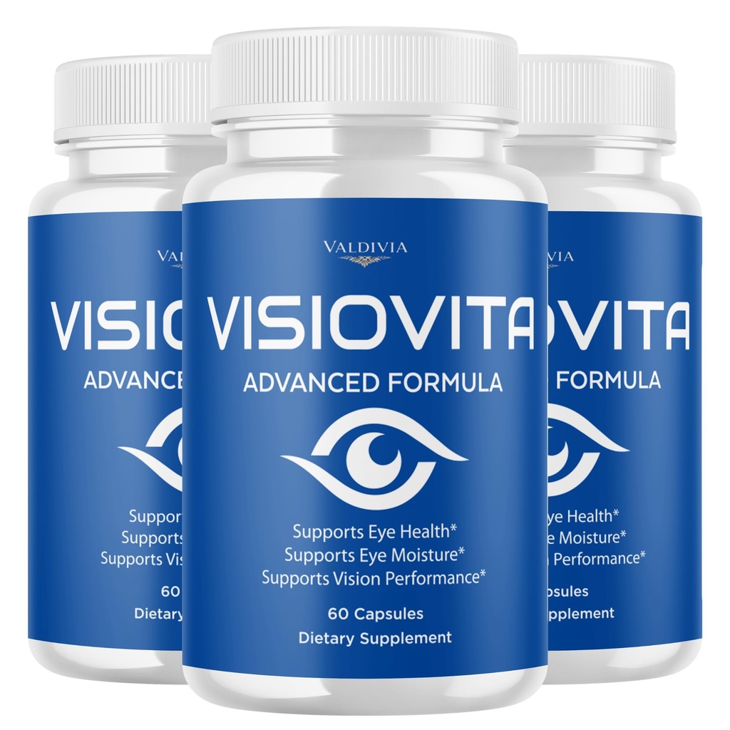 Valdivia (3 Pack) Visiovita Capsules - Official Visiovita Supplement, Premium Formula, Natural Vitamins for Health & Wellness - 180 Capsules for 3 Months