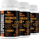 1300 MG Liposomal NAD+ Supplement  Effetief Boosten NAD+ Supplement voor Veroudering Defese, Cellular Energy, Levensduur 180 Tellen
