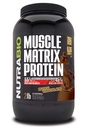 NutraBio Muscle Matrix Proteïne Poeder - 25 g Proteïneper scoop - Wei Isolaat en Micellar Casein Combo voor snelle en langzame release - Nederlandse chocolade - 2 pond, 28 porties