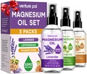 Venture Pal 3-pack Topical Magnesium Oil Spray Set voor Feet  Snelle absorptie, niet-grijs
