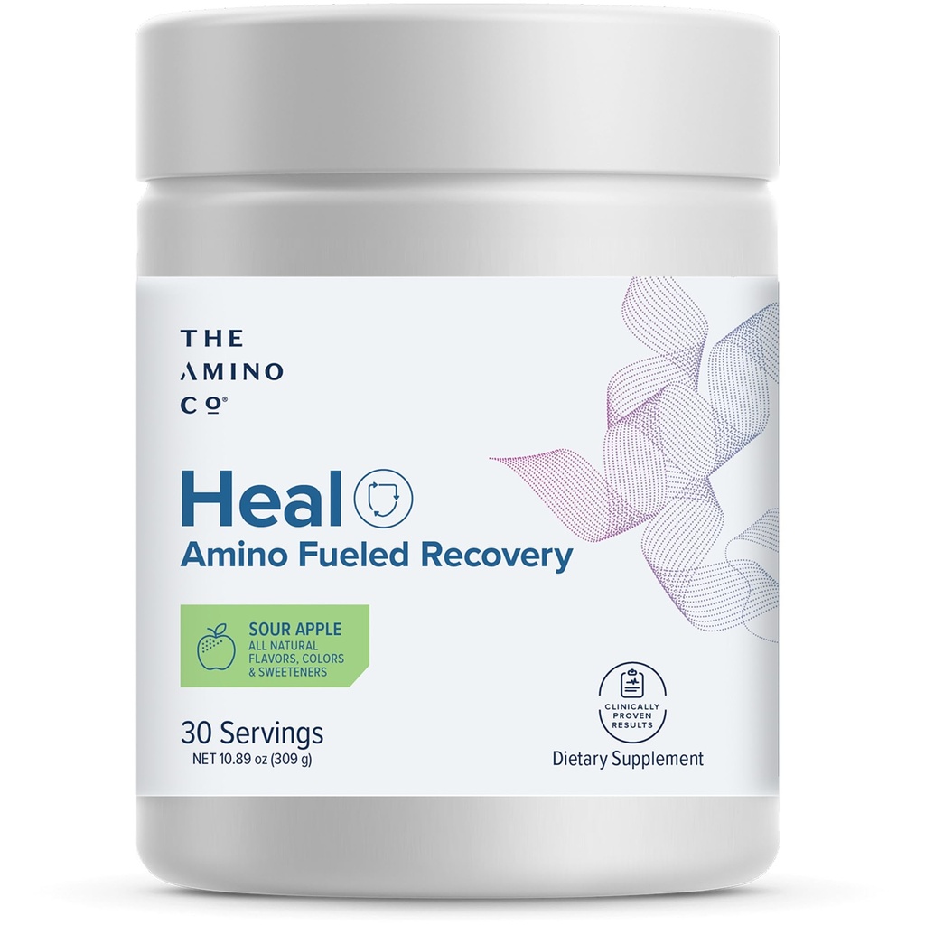 De Amino Co. - Genezing - Post Workout Herstel Drink met Pure Eaa Amino Acid Formula -Creatine Monohydraat poeder voor efficiënte spier Reparatie, Vegan, en Keto-vriendly met Zure Apple smaak - 10.89oz.