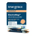 True Grace ElectroMag - 16 Stick Packs - Grapefruit - Electrolyte Powder for Rapid Hydration - Sodium, Potassium, Magnesium & Cordyceps - Zero Sugar & Carbs - Non-GMO - 16 Total Servings