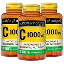MASON Vitamine naturelle C 1000 mg, 300 jours d'approvisionnement, soutient un système immunitaire sain, antioxydant et nutriment essentiel, 3 paquets