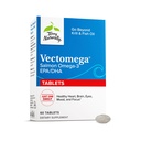 Terry Naturally Vectoga - Supplement met EPA & DHA - Omega-3 Tablets for Brain & Heart Health Support - Voedingssupplement met essentiële vetzuren & Peptiden - 60 tabletten