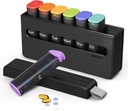 Wekelijkse Pillen Organisator 2 keer per dag - Am Pm Pill Box 7 Dag, Grote Tweemaal Medicine Pillen Case voor dagelijkse medicatie, Vitaminen, Visolie, Supplementen Portable Week Pillen houder Container, Doorschijnend zwart