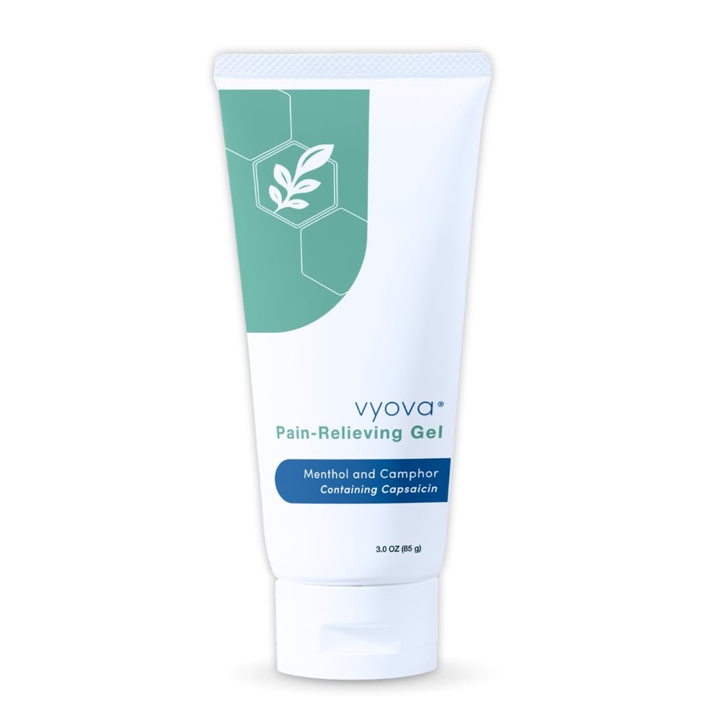 Pain Relief Gel – Fast-Acting Cooling & Warming Relief with Menthol, Camphor & Capsaicin – Enhanced with Green Tea & Yerba Mate Extracts - Made in The USA
