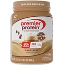 Premier poudre de protéines, Café Latte, 30g de protéines, 1g de sucre, 100% de lactoprotéine, Keto Friendly, sans gluten, sans soja, 95mg de caféine pour l'énergie, 23,9 oz (17 portions)