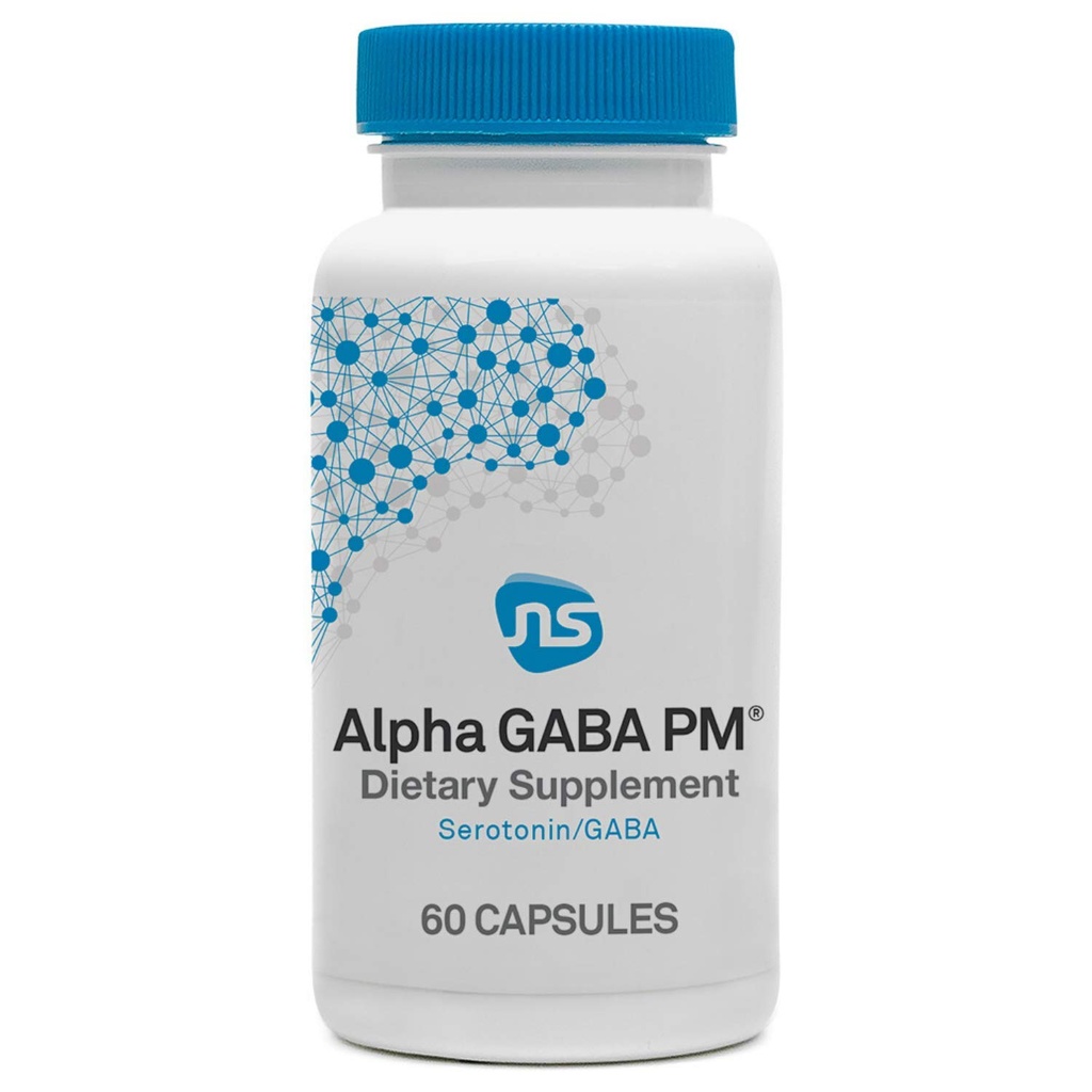 NeuroScience GABA PM Kalm Slaaphulp voor volwassenen - 400 mg L Theanine Supplement met 5 HTP voor Hersenondersteuning & Magnesium voor Slaap - Verzacht een Overactieve Geest & Racing Gedachten (60 Capsules)