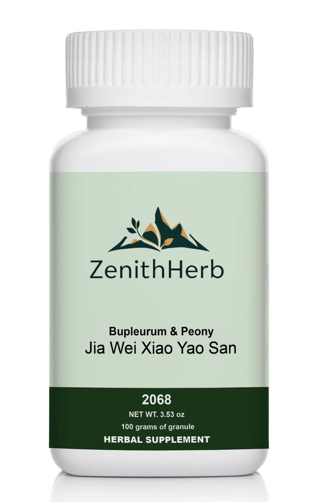 ZenithHerb-Bupleurum & Peony/Jia Wei Xiao Yao San, Herbal Supplement Granule, 100 Grams/Bottle