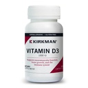 Kirkman - Vitamine D3 1000 IE - 120 Capsules - Ondersteunt Immune Health - Helpt bij het bouwen van sterke botten - Hypoallergeen