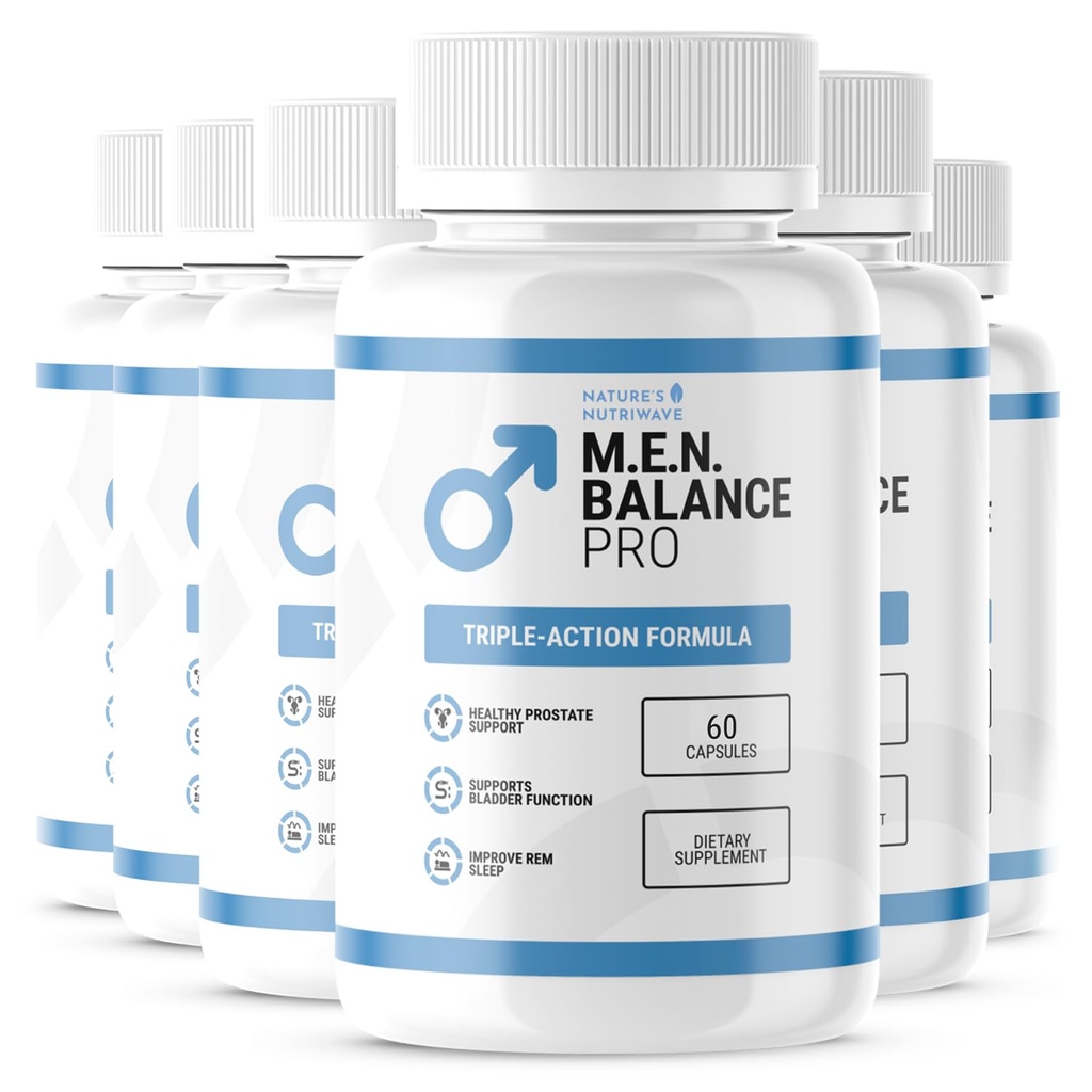 Men Balance Pro – Vitamins, Minerals & Botanicals – 60 Ct, 6 Month Supply | Vitamins, minerals & botanicals, plant-based | Non-GMO, Vegetarian, GMP-Certified | Easy-to-swallow capsule
