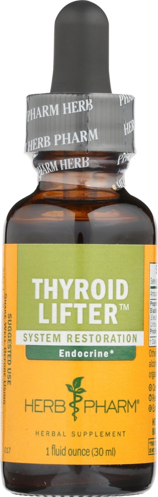 Herb Pharm Thyroid Lifter Liquid Kruidenformule voor Endocriene Systeem Ondersteuning - 1 Ounce