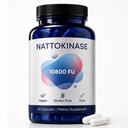 zorla Nattokinase 10800 FU Supplement, Nattokinase Capsules from Fermented Soy Enzyme, 60 Capsules