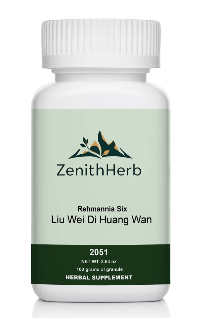 Liu Wei Di Huang Wan,Rehmannia Six Herbal Granules 100 g | 6-Herb Rehmannia Formula, Fine Herbal Granules, 5:1 Herbal Extract