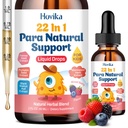 22 in 1 Parasite Cleanse for Humans & Kids, Herbal Gut Cleanse Liquid Drops, Zeolite Detox for Kids with Wormwood Black Walnut Clove, Chlorella, Probiotics & Prebiotic, Mixed Berry Flavor, 2 Fl Oz