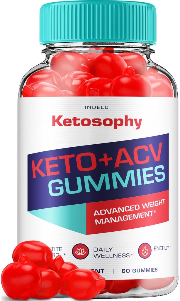 KetoSophy Keto ACV Gummies - Advanced Weight Loss KetoSophy Keto Plus ACV Gummies Weight Management Apple Cider Vinegar KetoSophy ACV Gummies Dietary Supplement Reviews Men Women (60 Gummies)