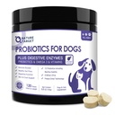 NATUUR TARGET Probiotica voor honden, 6 miljard bevroren gedroogde hond Probiotica met Prebiotica & Enzymen, Vitaminen, Omega 3, voor Digestieve & Gut Health, Itch Relief, Reduce Diarree, 120 Bites