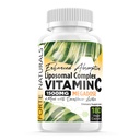 High Dose Vitamin C 1500mg Liposomal C Complex Supplement with Sunflower Lecithin Capsules Supplements Clogged Milk Sunflower Lecithin 180 Capsules Celebration Vitamins
