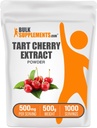 BulkSupplements.com Tart Cherry Extract Powder - Tart Cherry Supplement, Kruidensupplement - Antioxidant Bron, Glutenvrij, 500mg per Serving, 500g (1.1 lbs) (Pack of 1)