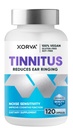 Tinnitus Relief for Ringing Ears - Formulated for Inner Ear Health, Auditory Comfort & Circulation for Men & Women, 120 Capsules