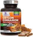 Biologische Ceylon Cinnamon Supplement 1800mg - Certified Organic Ceylon Cinnamon Powder Pillen - Energy & Heart Support for Women & Men, Bottled in USA, Antioxidant, Gluten Free, Non-GMO - 180 Capsules
