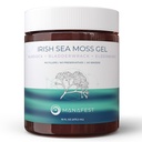 Manafest Sea Moss Gel - Elderberry, Burdock, and Bladderwrack - Organic Irish Sea Moss - 100% Wildcrafted Sea Moss for Smoothies, Green Drinks, and Teas - 16oz Jar | Organic Irish Sea Moss, 100% Natural, For Smoothies Green Drinks & Teas