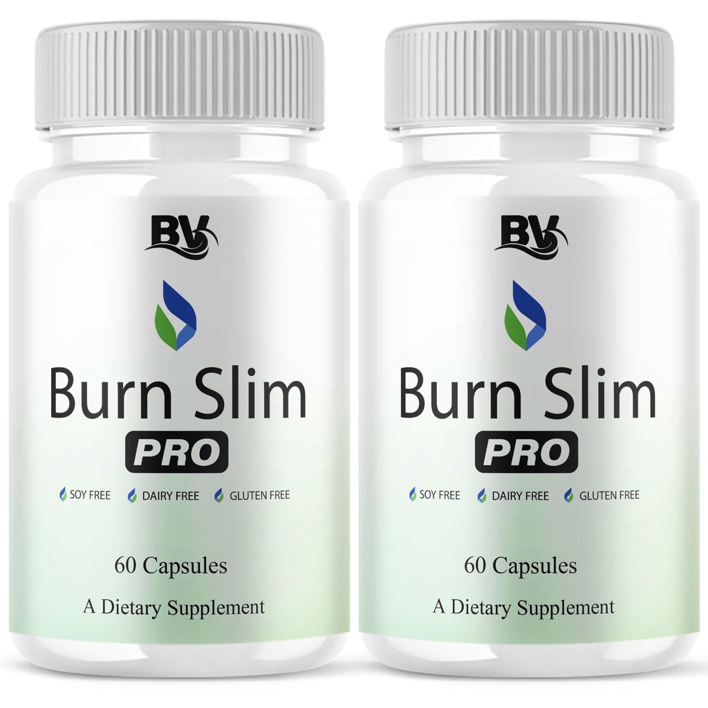 BLUE VIBE Burn Slim Pro Capsules, BurnSlim Advanced Maximum Strength Overall Health & Wellness Support Supplement, Burn Slim Premium All Natural Daily Health Support Formula (2 Pack - 120 Capsules)