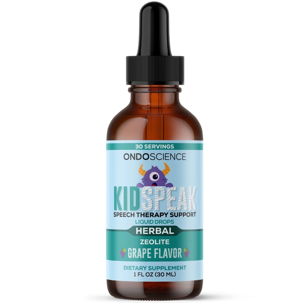 KIDSPEAK Speech Support Supplement for Children, Natural Vitamins and Minerals, Communication and Learning Aid