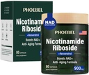 Nieuw NAD + Supplement - Resveratrol, liposomaal Nicotinamide Riboside, quercetine- Hoge zuiverheid NAD Supplement voor energie, Focus - 80 Tellen,900mg