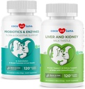 Thistle de lait et probiotiques pour chiens - Soutien du foie, fonction Bowel, support de digestion pour le gaz, la diarrhée, la mauvaise respiration et la constipation
