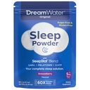 Dream Water Sleep Powder - Sugar-Free, Gluten-Free, Natural Flavors; Blend of 3 Ingredients, GABA, 5mg Melatonin, 5-HPT; Snoozeberry, 60-Count