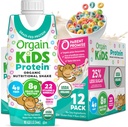 Orgain Organic Kids Nutritional Protein Shake, Fruity Cereal - Kids Snacks with 8g Dairy Protein, 22 Vitamins & Minerals, Fruit & Greentes, Gluten Free, Soy Free, Non-GMO, 8,25 Fl Oz (Pack of 12)