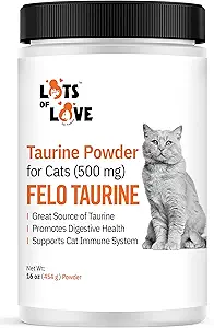 FELO Taurine - Taurine Supplement voor Katten, Taurine voor Katten, Taurine Poeder voor Katten - 16 Oz, Poeder (Thomas Pet Eerder)