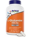 Nu L-Glutamine 500mg 300 Veg Capsules - Non-GMO Supplement - Vegan Lglutamine Caps