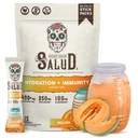 Salud 2-in-1 Hydration Packets + Immunity Electrolytes Powder, Melón - Agua Fresca Drink Mix, Elderberry, Dairy & Soy Free, Non-GMO, Gluten Free, Vegan, Low Calorie, 1g Sugar (15 Servings)