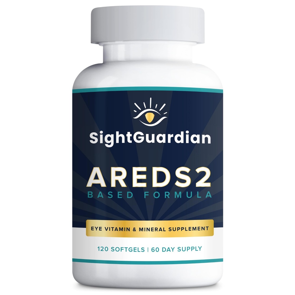 AREDS2 gebaseerd op Oog Vitamine-Mineral Supplement (120 st. 60 dagen levering) - AREDS2 gebaseerd supplement voor ogen - lage zink formule - oogzicht Supplement en vitamine