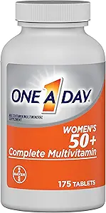 One A Day Vrouwen 50+ Multivitaminen, Supplement met Vitamine A, Vitamine C, Vitamine D, Vitamine E en Zink voor Immune Health Support, Calcium & More, Tablet, 175 Tellen