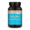 Dr. Mercola Calcium met vitamine D3 & K2 - Ondersteunt Bone & Heart Health* - Calcium met vitamine D3 & K2 - Eggshell-Derived - Non-GMO, Gluten-Free & Soy Free - 90 capsules (90 porties)