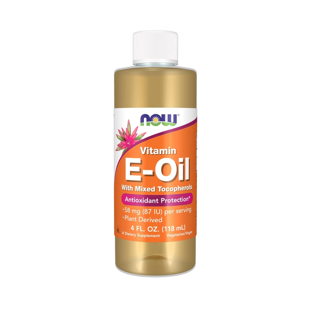 NU voedingssupplementen, natuurlijke vitamine E-Oil (D-Alpha Tocoferol) plus gemengde tocoferolen, antioxidant bescherming*, 4-Ounce