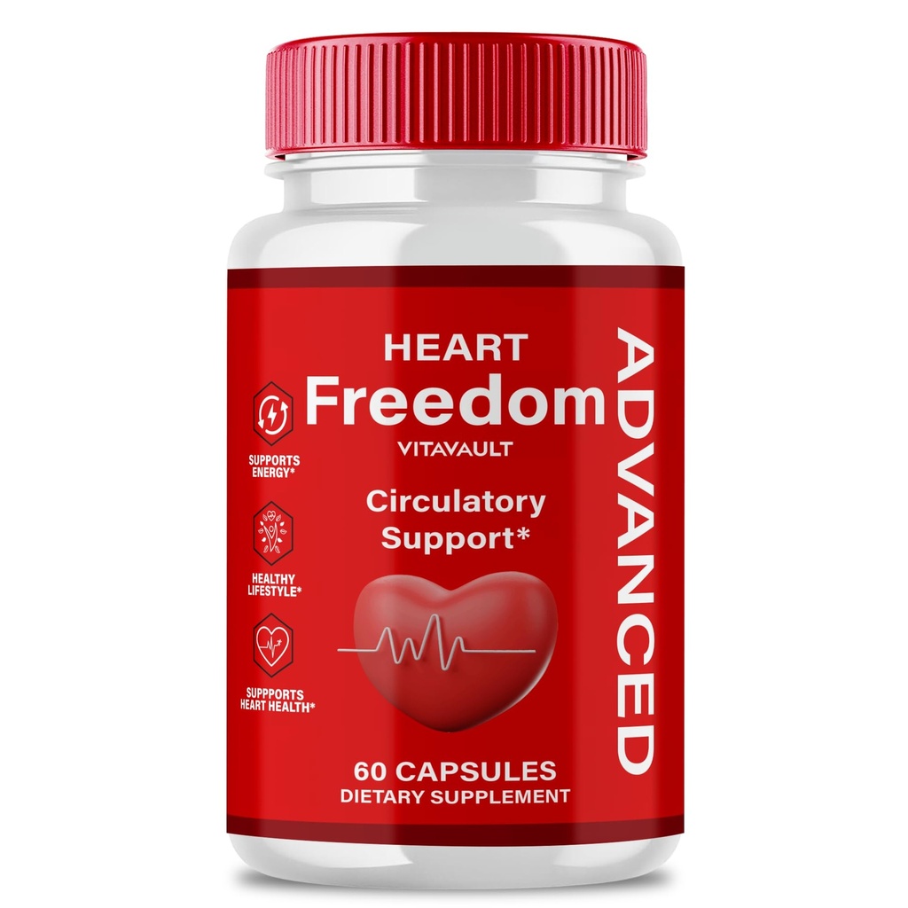 Heart Freedom Capsules, Official HeartFreedom Pills - Energy and Health Maximum Strength, Heart Freedom Circulation Support Capsules, All Natural Glyco Optimizer, Premium Formula Reviews (60 Capsules)