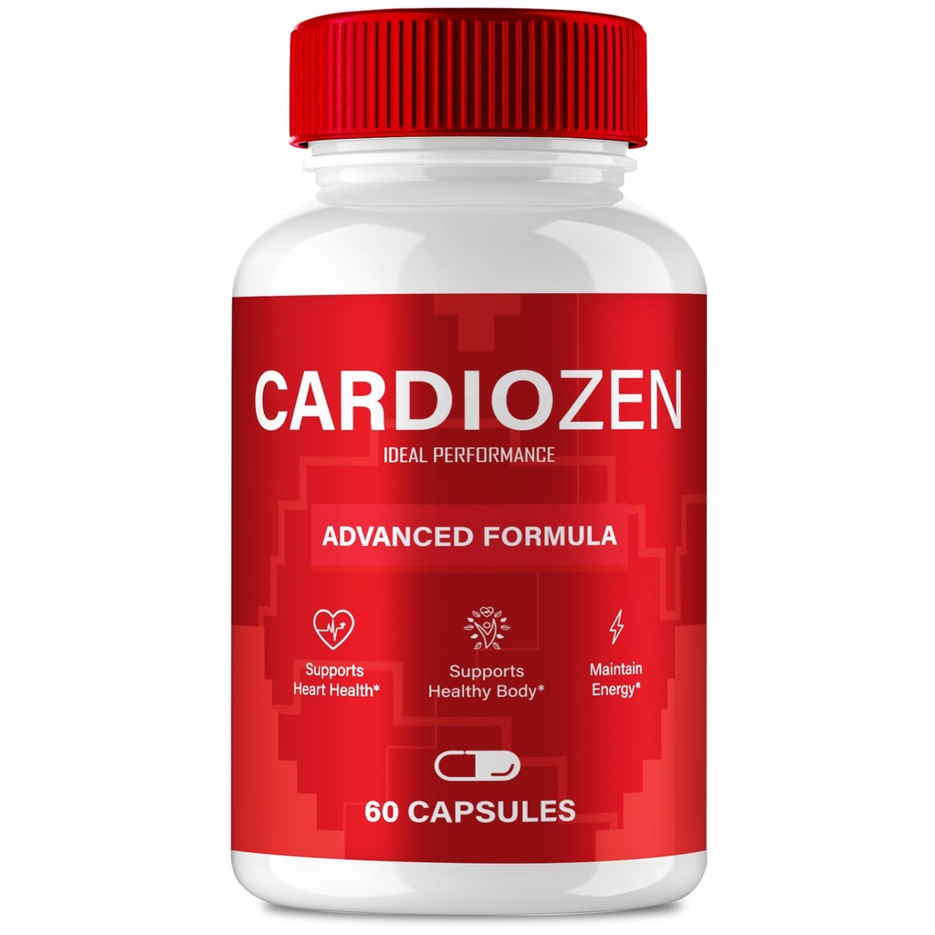Cardiozen Capsules, Official Cardiozen Advanced Blood Formula Supplement Pills - Maximum Strength, All Natural Healthy Circulation & Stable Levels, Premium Cardio Zen Reviews (60 Capsules)