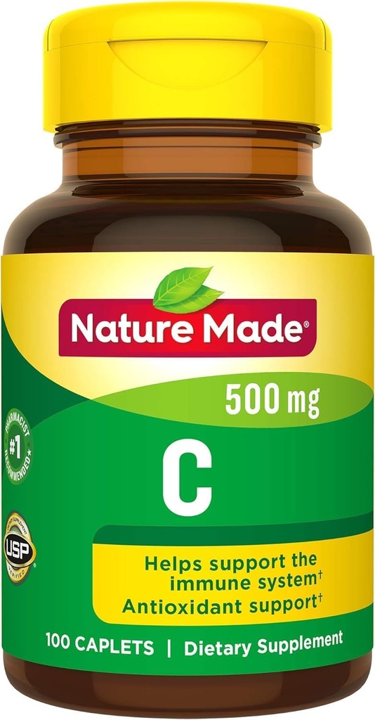 Nature faite de vitamine C 500 mg Caplets 100 Ct