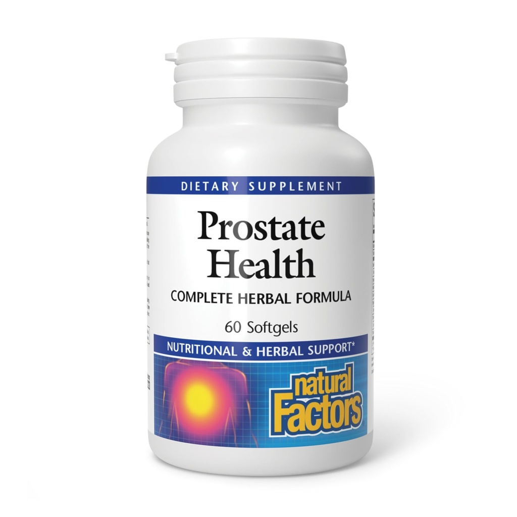 Natural Factors, Prostate Health Formula, Herbal Support for a Healthy Prostate with Saw Palmetto and Turmeric, 60 softgel (60 servings)