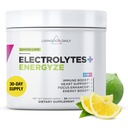 Livingood Daily Electrolytes Powder, Electrolytes Hydration Powder with Vitamin C, Taurine, D Ribose & FOS, Sugar Free Electrolyte Drink Mix, Keto, Glutenvrij, Lemon Lime Flavor, 30 porties